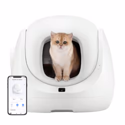 Petoneer CL96961 bac à litière pour chiens et chats Chat Toilettes couvertes pour animaux de compagnie Blanc - Vue supplémentaire 2