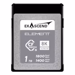 Exascend ELEMENT, 1 To, CFexpress Type B, 1800 Mo/s, 1400 Mo/s, Noir, Gris