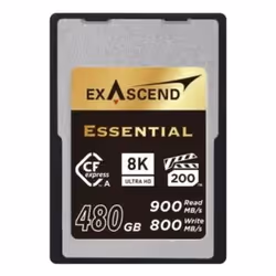 Exascend ESSENTIAL, 480 Go, CFexpress Type A, 900 Mo/s, 800 Mo/s, Résistant à un aimant, Résistant à la poussière, Résistant  ...