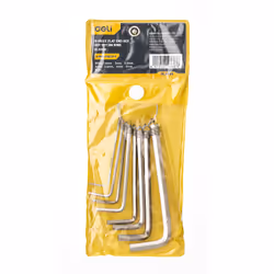 Deli Tools EDL3080, Set de clé allen/hexagonale forme de l, Métrique, 8 pièce(s), Sulfate de chondroïtine, 1.5,2,2.5,3,3.5,4, ...