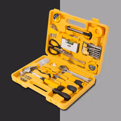 Deli Tools EDL1038J Caisse à outils pour mécanicien 38 outils