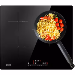 Description générale CIARRA CD3BBIH 6200W est une plaque à induction à 3 foyers, dotée d'un booster intégré sur chaque zone.  ...