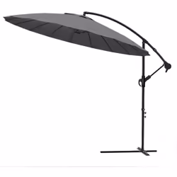 Description générale Ce parasol déporté est conçu pour offrir un excellent ombrage grâce à sa toile de 3 mètres de diamètre.  ...