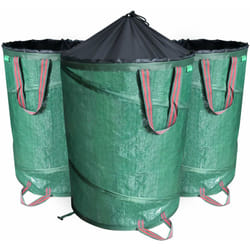 3 x Sac de jardin pop up 150L 30kg avec poignées sac de déchets hydrofuge robuste réutilisable