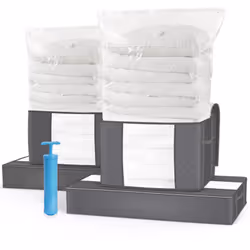 Description générale Ce lot d’organisateurs EDENOO comprend 4 housses de rangement, 4 sacs sous vide et 1 pompe. Conçues avec ...