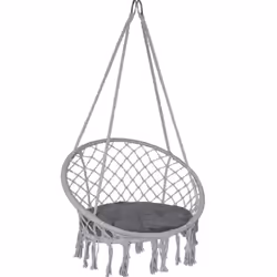 Description générale Découvrez notre fauteuil suspendu élégant, parfait pour embellir votre chambre, balcon ou terrasse. Sa c ...