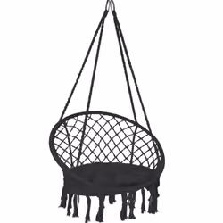 Description générale Découvrez notre fauteuil suspendu élégant, parfait pour votre chambre, balcon ou terrasse. Fabriqué en c ...