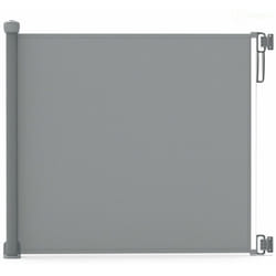 Vounot - Barrière de sécurité rétractable à 180cm gris - Double verrouillage à une main - Pour bébé enfant et chien