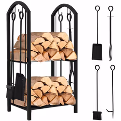 Description générale Notre porte-bûches est l'accessoire idéal pour ranger et organiser vos bûches à proximité de votre chemi ...
