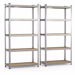 Description générale Notre étagère de rangement est fabriquée en acier galvanisé robuste et en panneaux MDF durables, conçue  ...