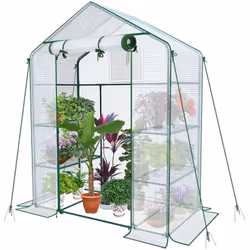 Description générale Notre serre de jardin est l'élément idéal pour organiser vos plantes en germination, vos pots de fleurs  ...