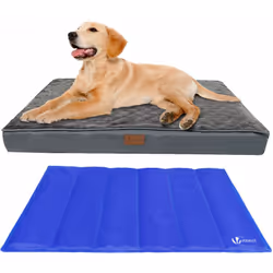 Description générale Notre panier pour chien combine un matelas confortable et un tapis rafraîchissant amovible, offrant un c ...