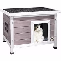 Description générale Notre maison de chat en bois est conçue pour offrir un abri sécurisé et confortable à votre félin. Grâce ...