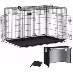 Description générale Notre cage pour chien est conçue pour allier sécurité et confort. Dotée d'un système de verrouillage dou ...