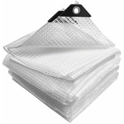 Vounot - Bâche de Protection en Polyéthylène 180g/m² - 4x8m blanc - imperméable, anti-UV