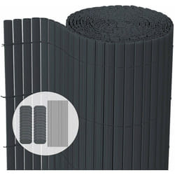 Canisse pvc brise vue ultra renforce avec attaches de fixation 80x500cm gris