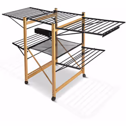 DESCRIPTION Notre étendoir extensible offre une stabilité exceptionnelle avec ses 61 cm de largeur entre les roues, supportan ...