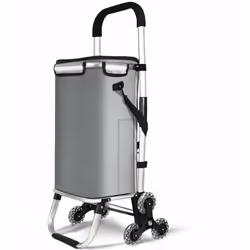 Meilleure Expérience de Courses Avec la structure en aluminium robuste, le chariot peut s’utiliser comme un diable pouvant su ...