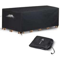 Housse salon de jardin bache de protection 420D 242x162x73cm noire