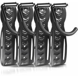 Lot de 4 supports de velo mural rangement suspendu noir