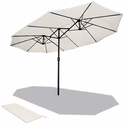 Description générale Notre parasol double est conçu pour offrir une protection optimale contre le soleil tout en créant un es ...