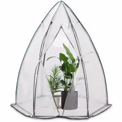 Serre de jardin hivernage dome La serre tipi de 160x160x180cm est conçue pour offrir une stabilité structurelle, empêchant l' ...