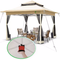 Notre tonnelle de jardin crée un environnement confortable et accueillant pour vous, vos proches et vos invités. A : Le toit ...