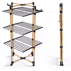 POURQUOI CHOISIR NOTRE PRODUIT ? Ce séchoir à linge pliable est parfait pour les petits appartements ou les pièces exiguës. F ...