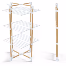 POURQUOI CHOISIR NOTRE PRODUIT ? Ce séchoir à linge pliable est parfait pour les petits appartements ou les pièces exiguës. F ...