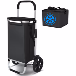 LES + PRODUITS Système de 2 roues Structure en aluminium robuste Sac imperméable et utilisations multiples Facile à installer ...