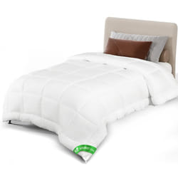 Vounot - Couette légère 135x200cm 200gsm blanc - Couverture douce respirante en microfibre - Certifiée Oeko-Tex