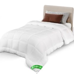 Vounot - Couette légère 155x200cm 200gsm blanc - Couverture douce respirante en microfibre - Certifiée Oeko-Tex