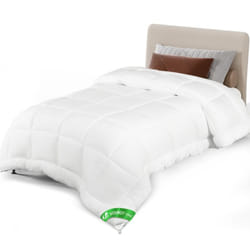 Vounot - Couette tempérée 135x200cm 300gsm blanc - Couette chaude douce respirante en microfibre - Certifiée Oeko-Tex