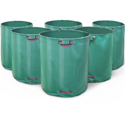 6 x Sac de jardin 500L 60kg avec poignées sac à déchets de jardin imperméable réutilisable