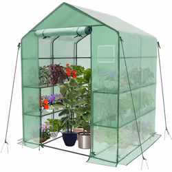 Notre serre de jardin permet une organisation optimale de vos plantes en germination, vos pots de fleurs et vos légumes. Sa s ...