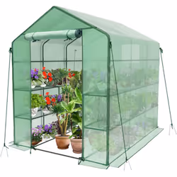 Notre serre de jardin permet une organisation optimale de vos plantes en germination, vos pots de fleurs et vos légumes. Sa s ...