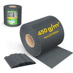 Brise vue occultant pvc 450g/m2 19cm x 70m Anthracite