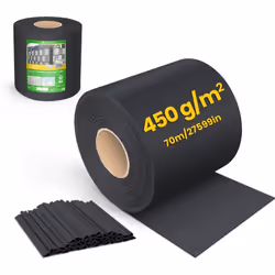 CARACTÉRISTIQUE Couleurs disponibles : Gris clair, Antracite, Noir, Vert Matériel : PVC Hauteur : 19cm Longeur : 70m Inclus c ...