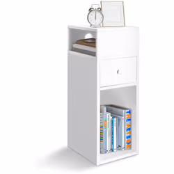 OPTIMISEZ VOTRE ESPACE AVEC NOTRE TABLE DE CHEVET Ce table de chevet bénéficie d'une finition laquée résistante à l'eau, assu ...