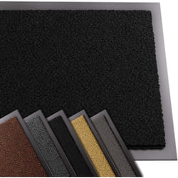 Tapis de porte paillasson d'entrée - antidérapant antipoussière imperméable lavable - 40x60cm Noir - Vounot