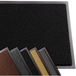 Tapis de porte paillasson d'entrée - antidérapant antipoussière imperméable lavable - 60x90cm Noir - Vounot