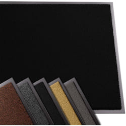Tapis de porte paillasson d'entrée - antidérapant antipoussière imperméable lavable - 90x120cm Noir - Vounot