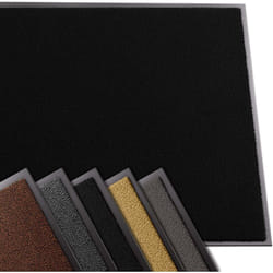 Tapis de porte paillasson d'entrée - antidérapant antipoussière imperméable lavable - 90x150cm Noir - Vounot