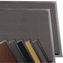 Vounot - Lot de 2 Tapis de porte paillasson d'entrée - antidérapant antipoussière imperméable lavable - 60x90cm Anthracite
