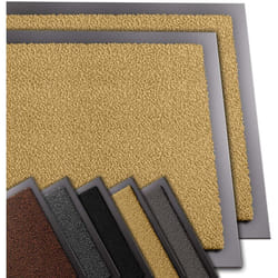 Lot de 2 Tapis de porte paillasson d'entrée - antidérapant antipoussière imperméable lavable - 40x60cm Beige - Vounot
