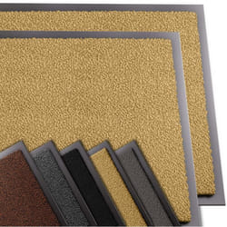 Vounot - Lot de 2 Tapis de porte paillasson d'entrée - antidérapant antipoussière imperméable lavable - 60x90cm Beige