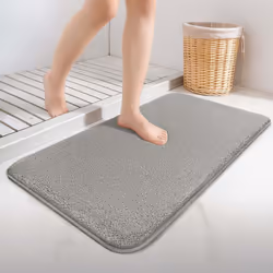 VOUNOT TAPIS DE BAIN ANTIDÉRAPANT EN MICROFIBRE Notre tapis de bain en microfibre haute densité pour un contact doux et confo ...
