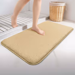 VOUNOT TAPIS DE BAIN ANTIDÉRAPANT EN MICROFIBRE Notre tapis de bain en microfibre haute densité pour un contact doux et confo ...