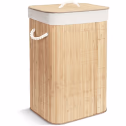 Notre panier à linge en bambou offre une capacité généreuse de 72L tout en conservant un encombrement minimal de seulement 40 ...