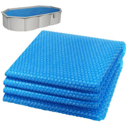 VOUNOT® Bâche à bulles piscine rectangulaire 700x400cm bleu - 120µm - découpable - bâche solaire film chauffant couverture thermique
